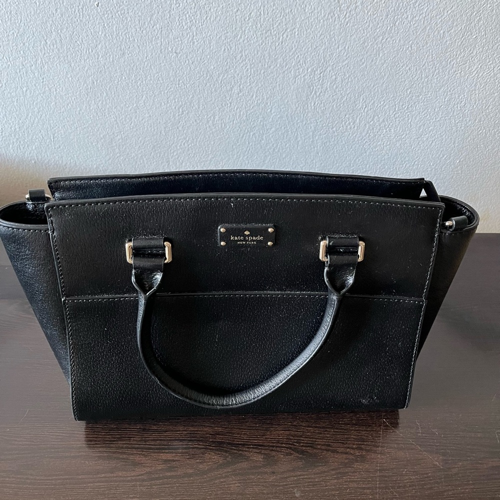 Kate Spade Black Tote with Sleek Leather Design